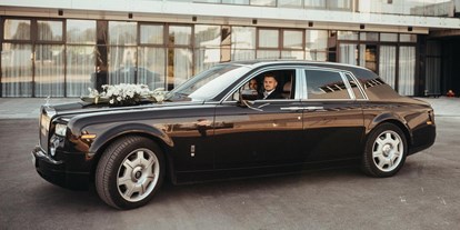 Hochzeitsauto-Vermietung - Art des Fahrzeugs: Hummer - Rolls Royce Phantom mieten Wien - E&M Stretchlimousine mieten Wien