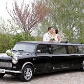 Hochzeitsauto - Trabant Stretchlimousine für bis zu fünf (5) Personen - Trabi-XXL Trabant Stretchlimousine